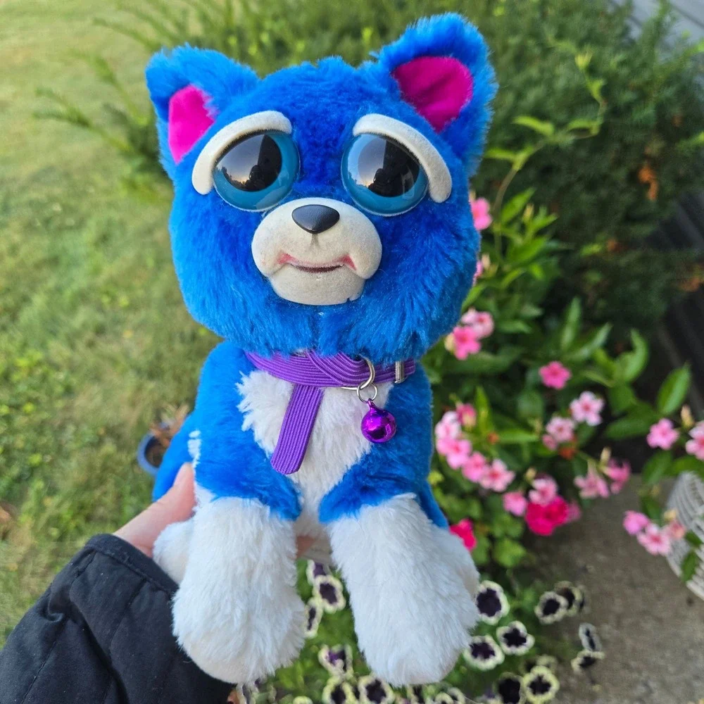 Fiesty pets William Mark Blue and White Stuffed plush toy